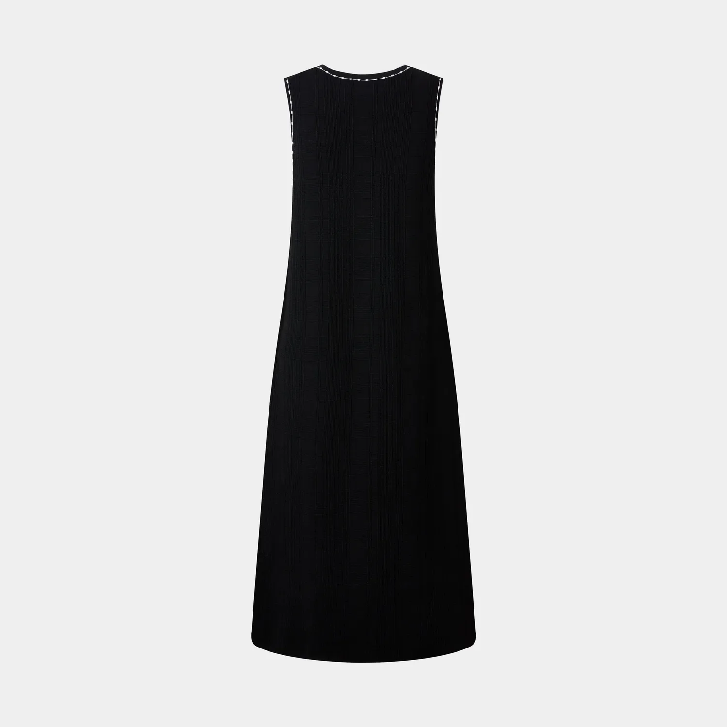 PORTS abito contrast black nero scollo contrasto
