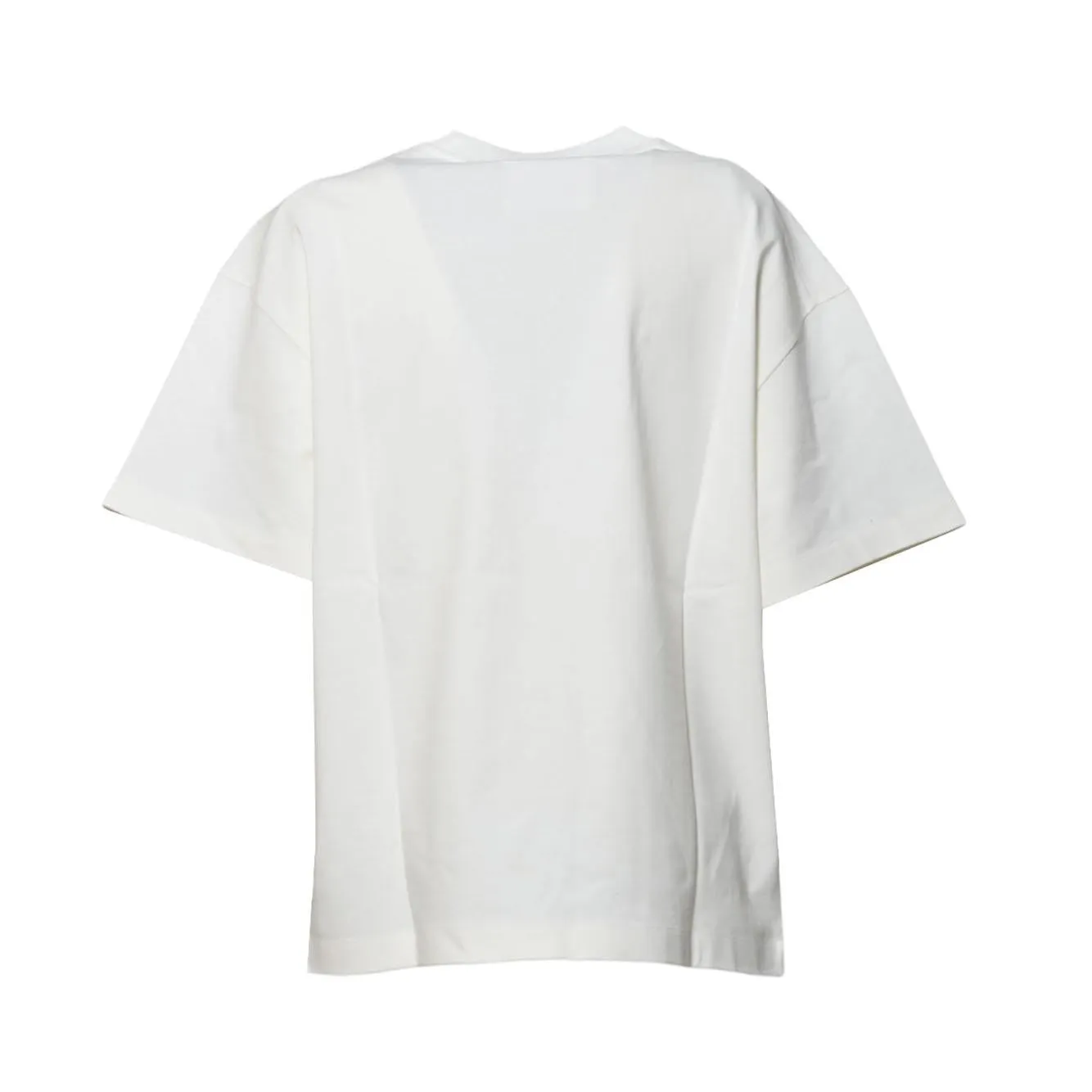 Jil Sander J03GC0137J20243 t-shirt panna logo cotone