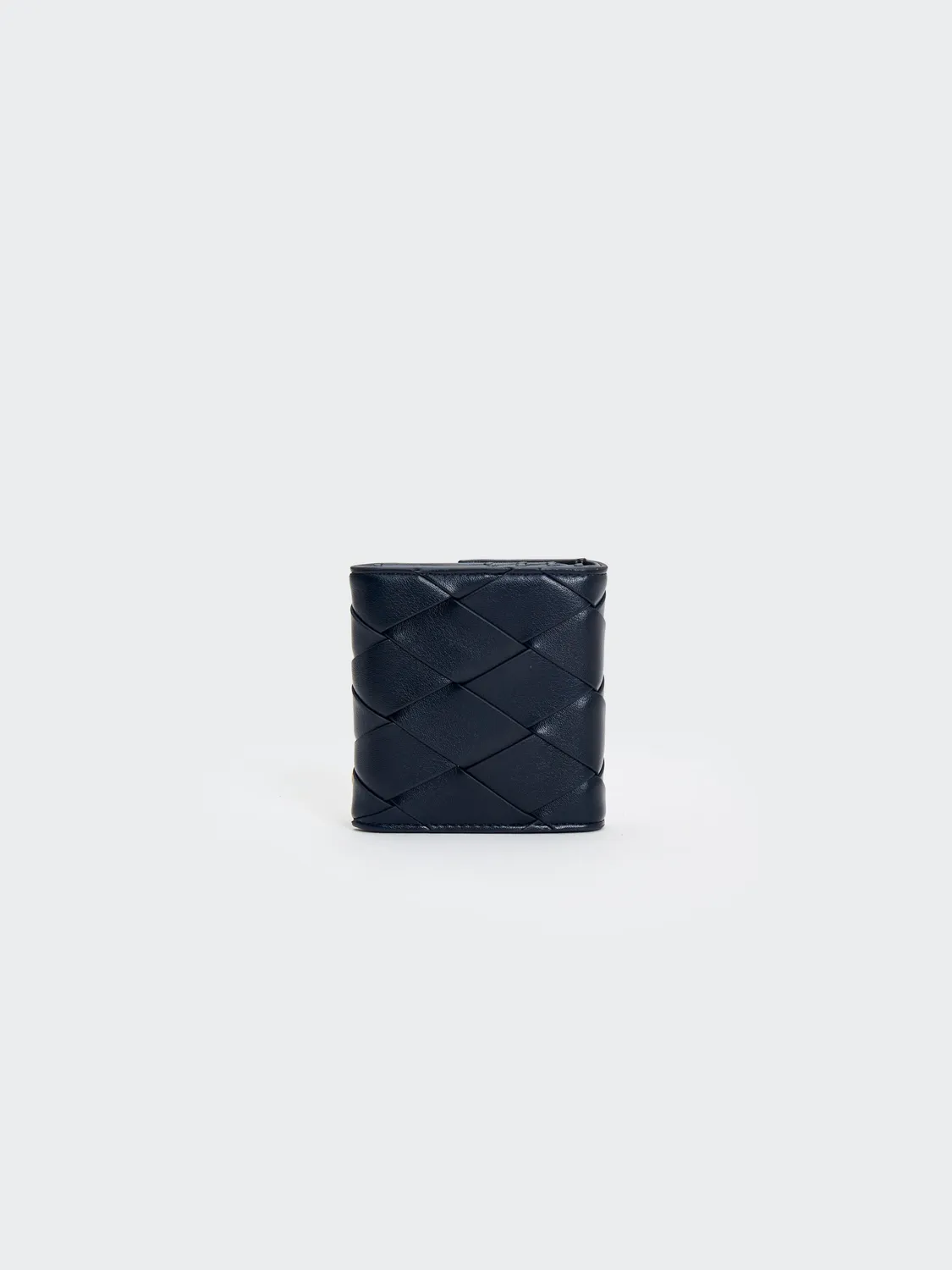 Vicolo portafoglio ecopelle intrecciata nero