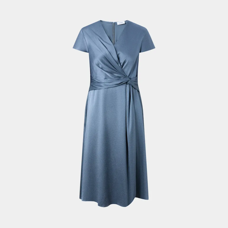 PORTS Sapphire Serenity LQ8D088 abito blu nodo vita