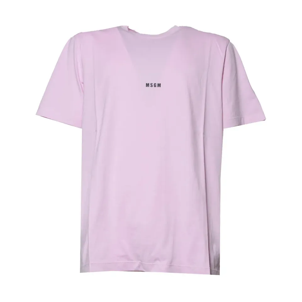 MSGM 3940MM500257798 t-shirt rosa cotone donna