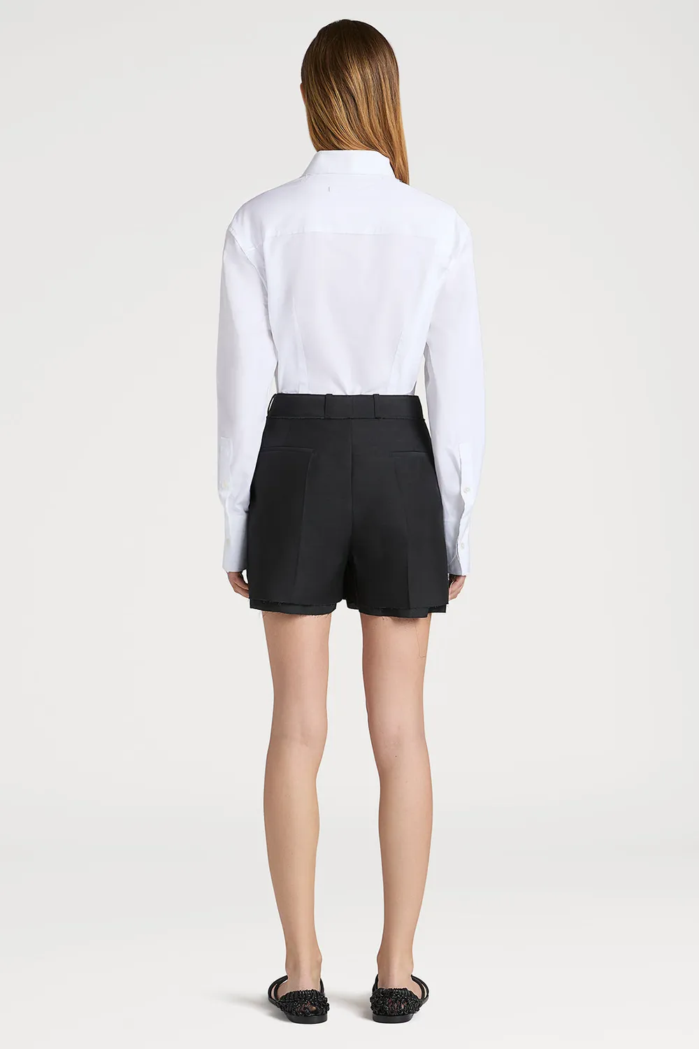 PORTS No.10 Refined Comfort Button-Up Shirt camicia bianco cotone
