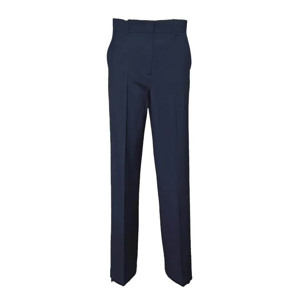 MaxMara Weekend 2615131041600 pantalone lana blu notte