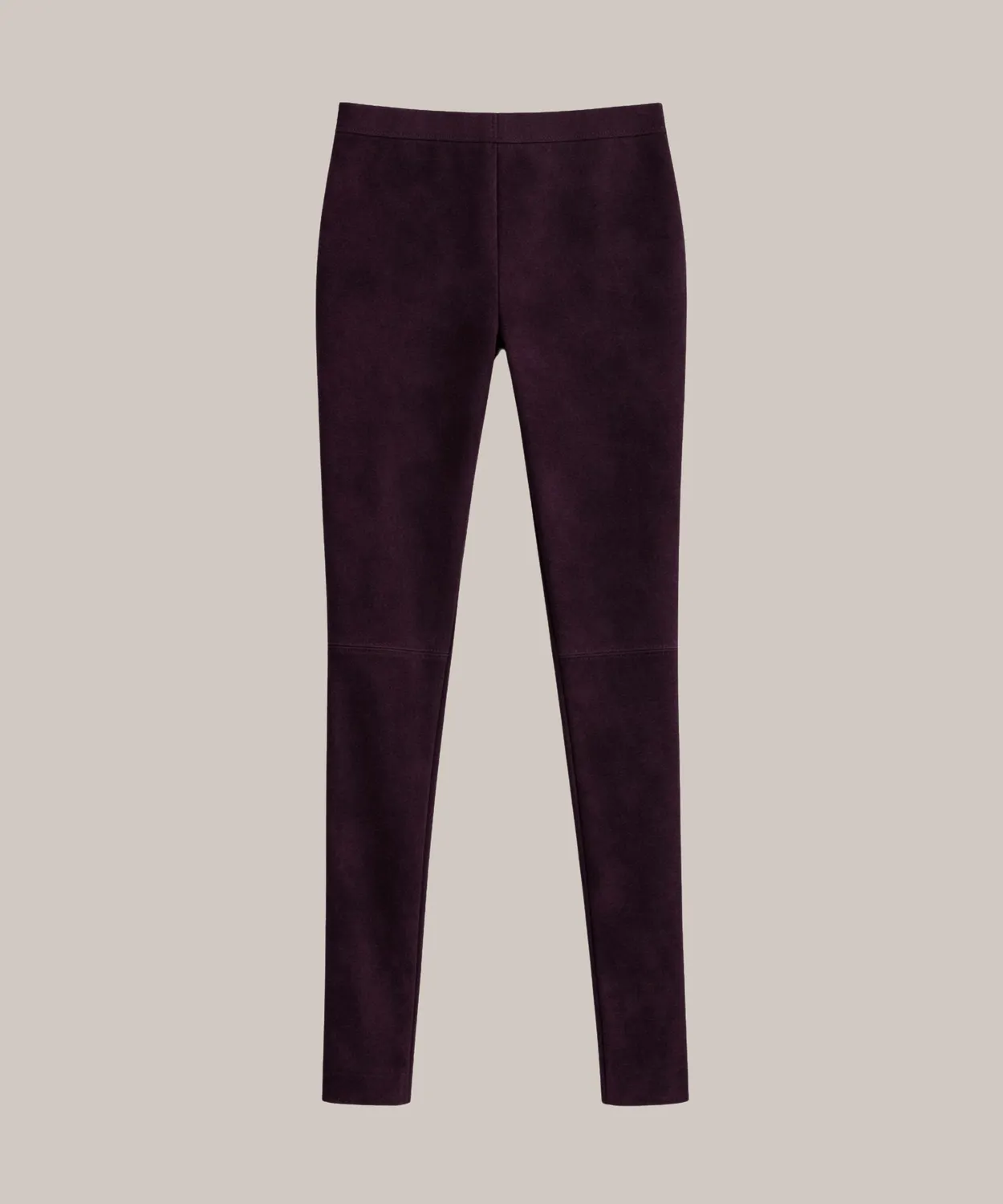 Rodier Leggings in pelle agnello viola scuro