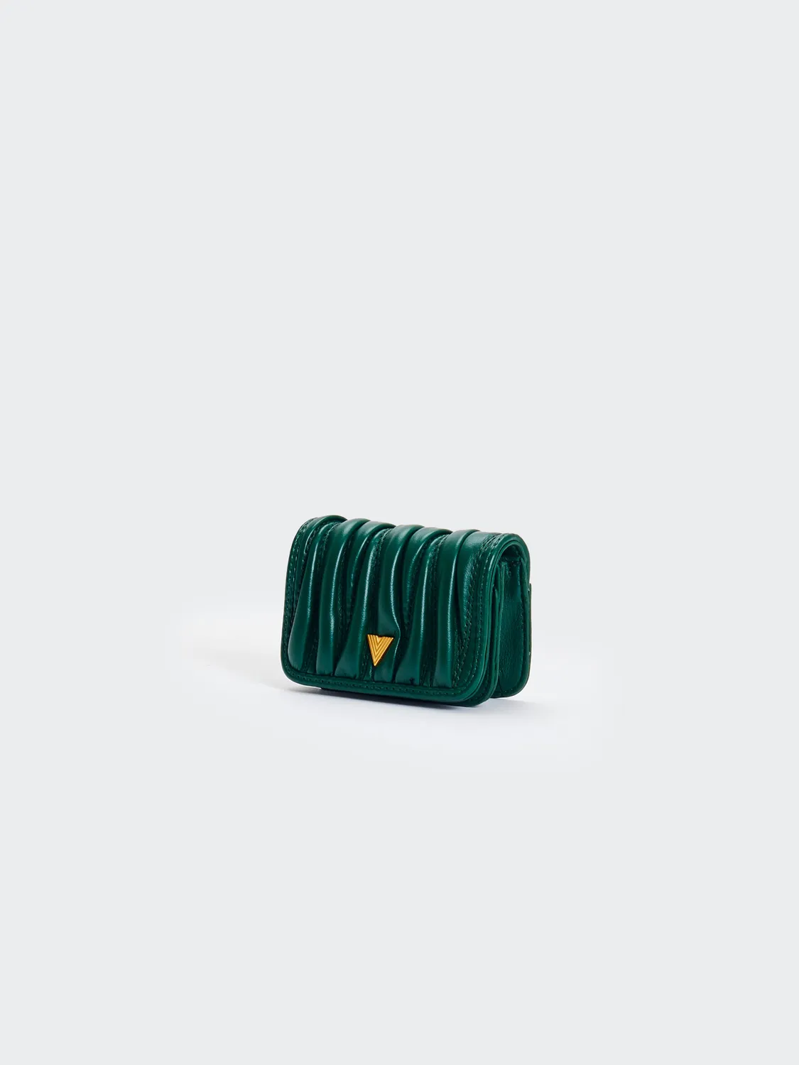 Vicolo XAC0054077ACFOR portafoglio trapuntato verde foresta