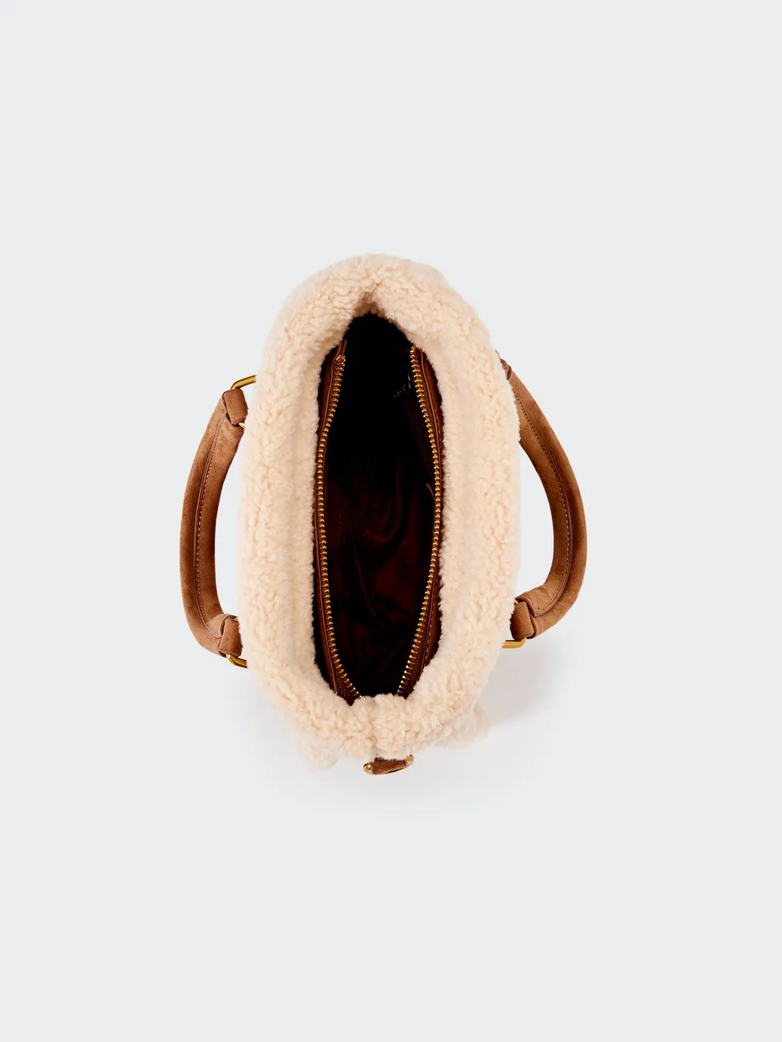 Vicolo Borsa Lumi Mini Tracolla Beige Marrone Unica