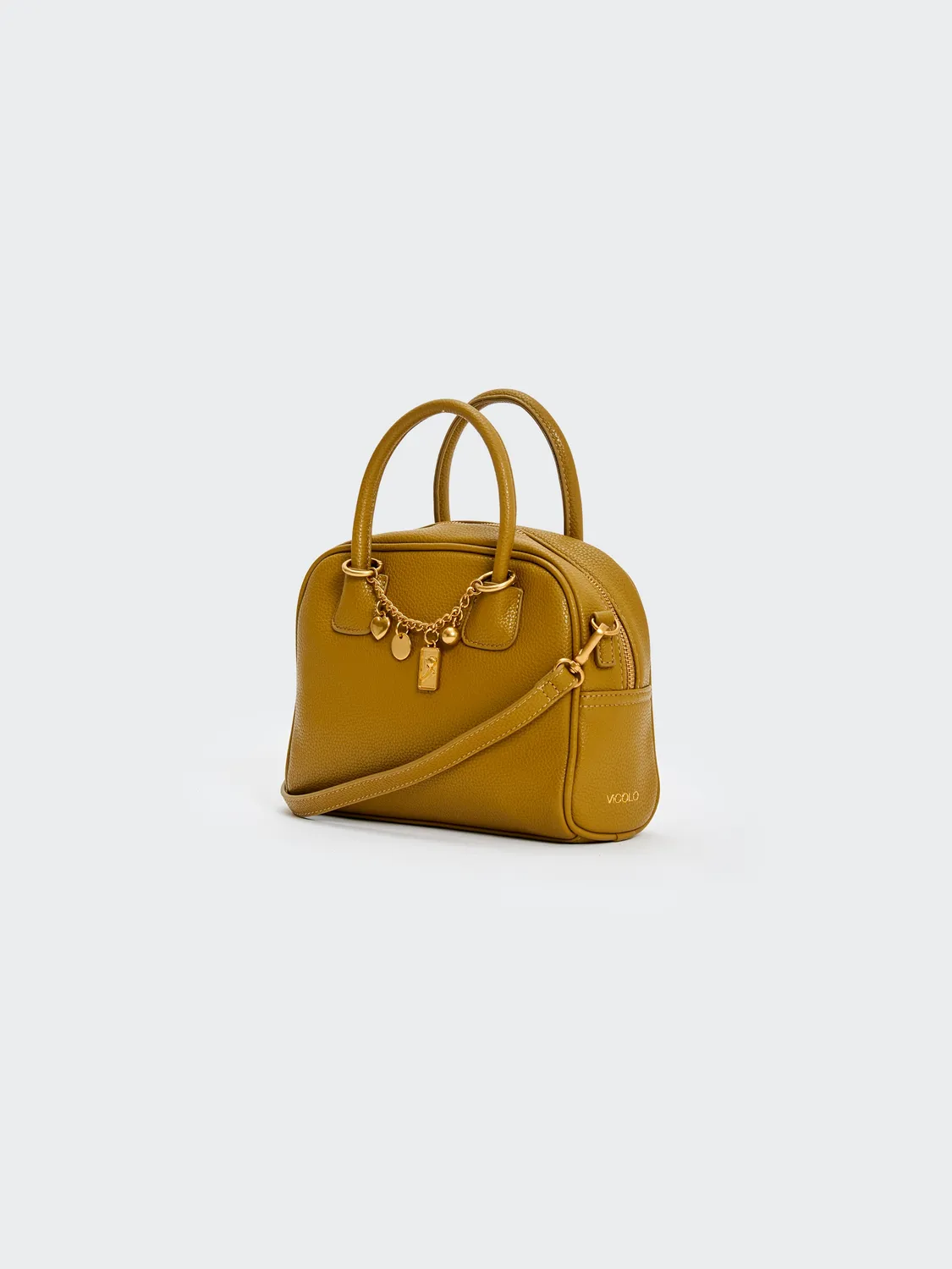 Vicolo Slide Chain borsa bauletto verde olio