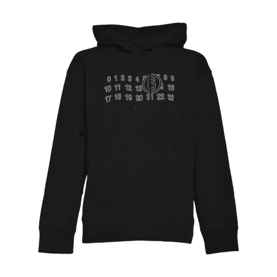 MM6 Maison Margiela SH0GU0035M25025 felpa uomo nera