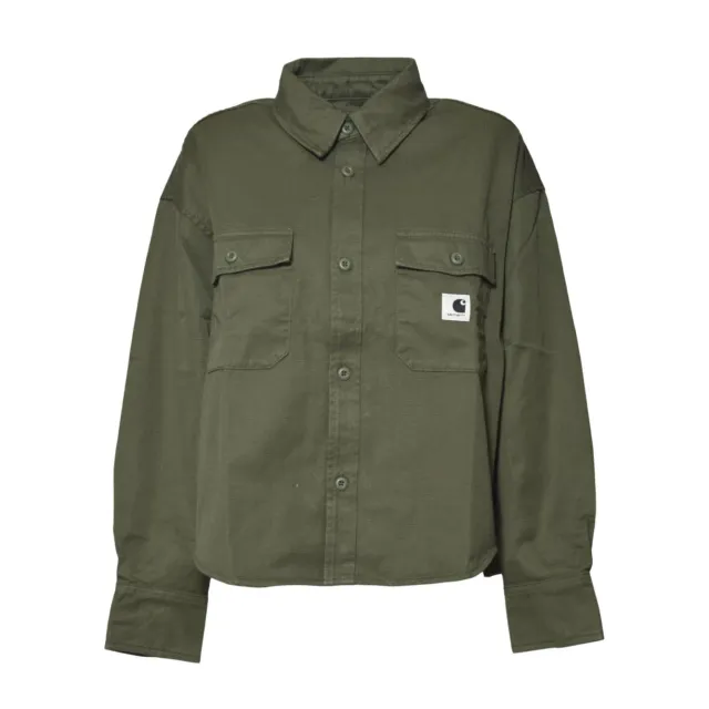 Carhartt Wip W Kelly Shirt Jac I036320 giubbino verde M twill