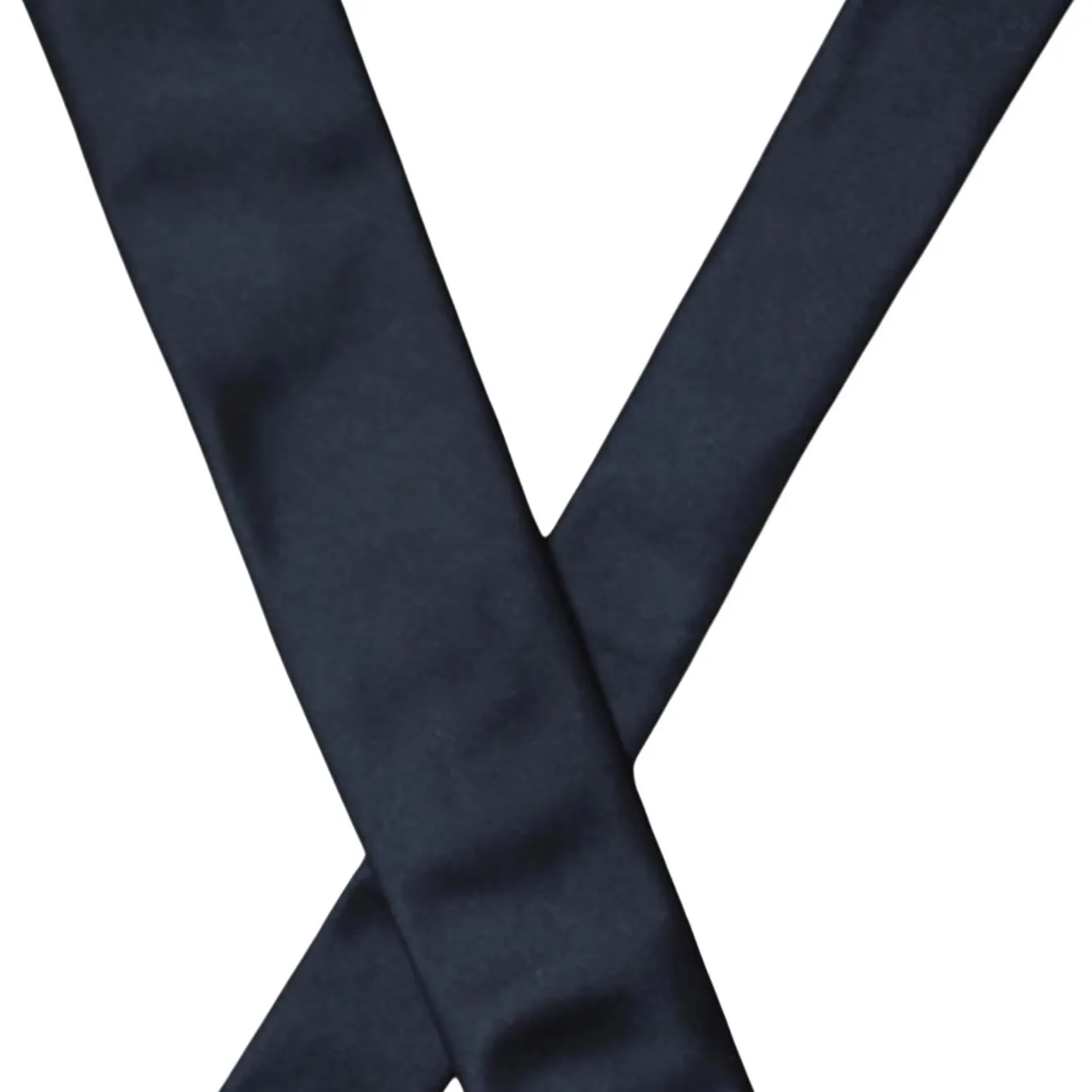 Roberto Clerici Cravatta Liscia cravatta seta blu notte 7,5 cm