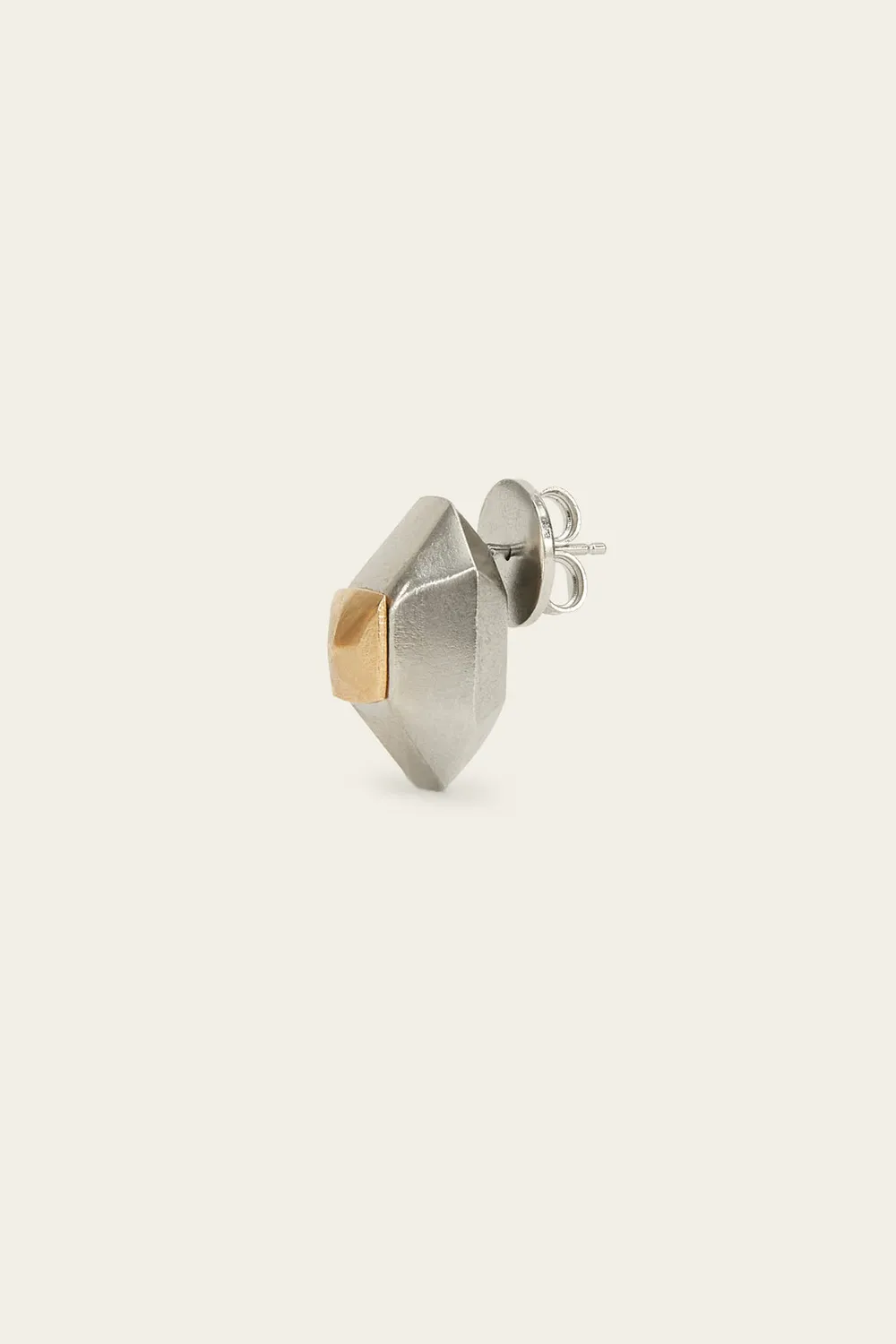 PORTS Maxi Metal Stud orecchini oro argento ottone