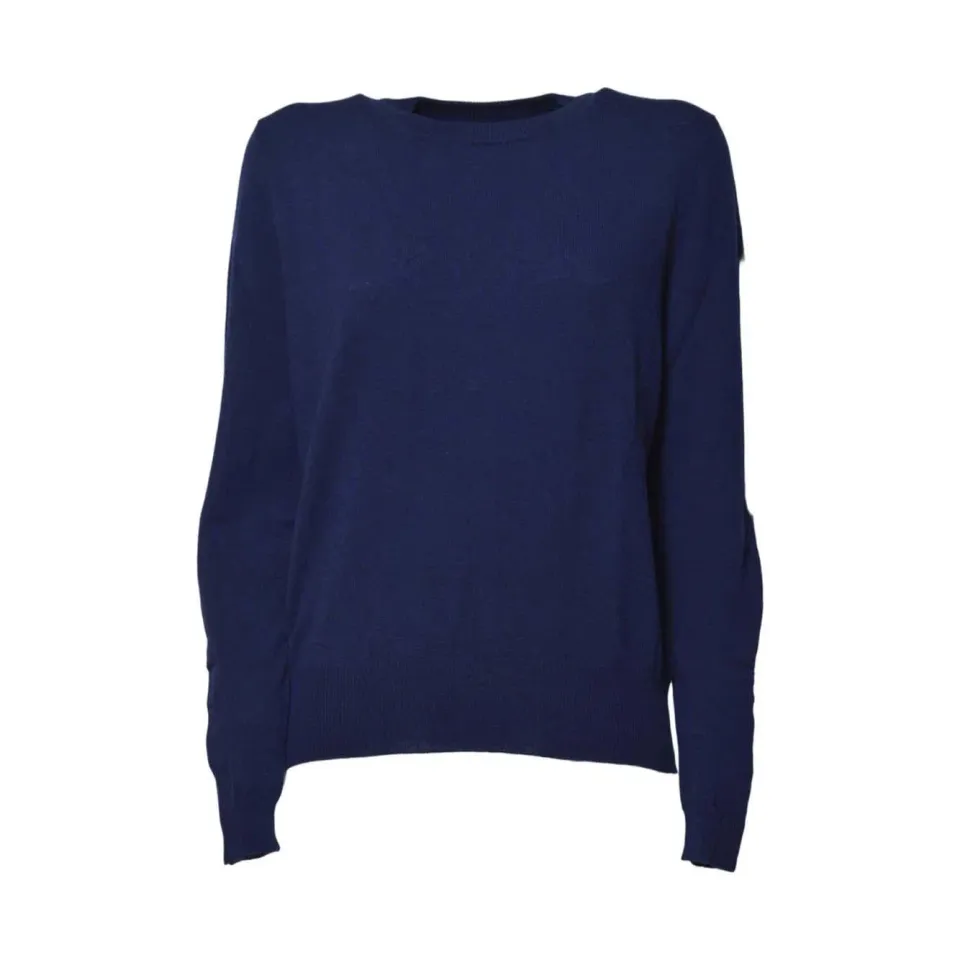 Solotre M3F0050 cardigan donna blu