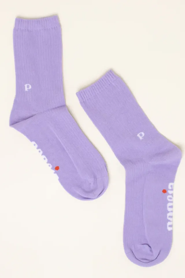 Jyoti Popeia calzini cotone viola casual
