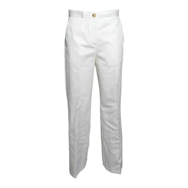 Solotre M1AB0223A02 pantalone donna panna cotone