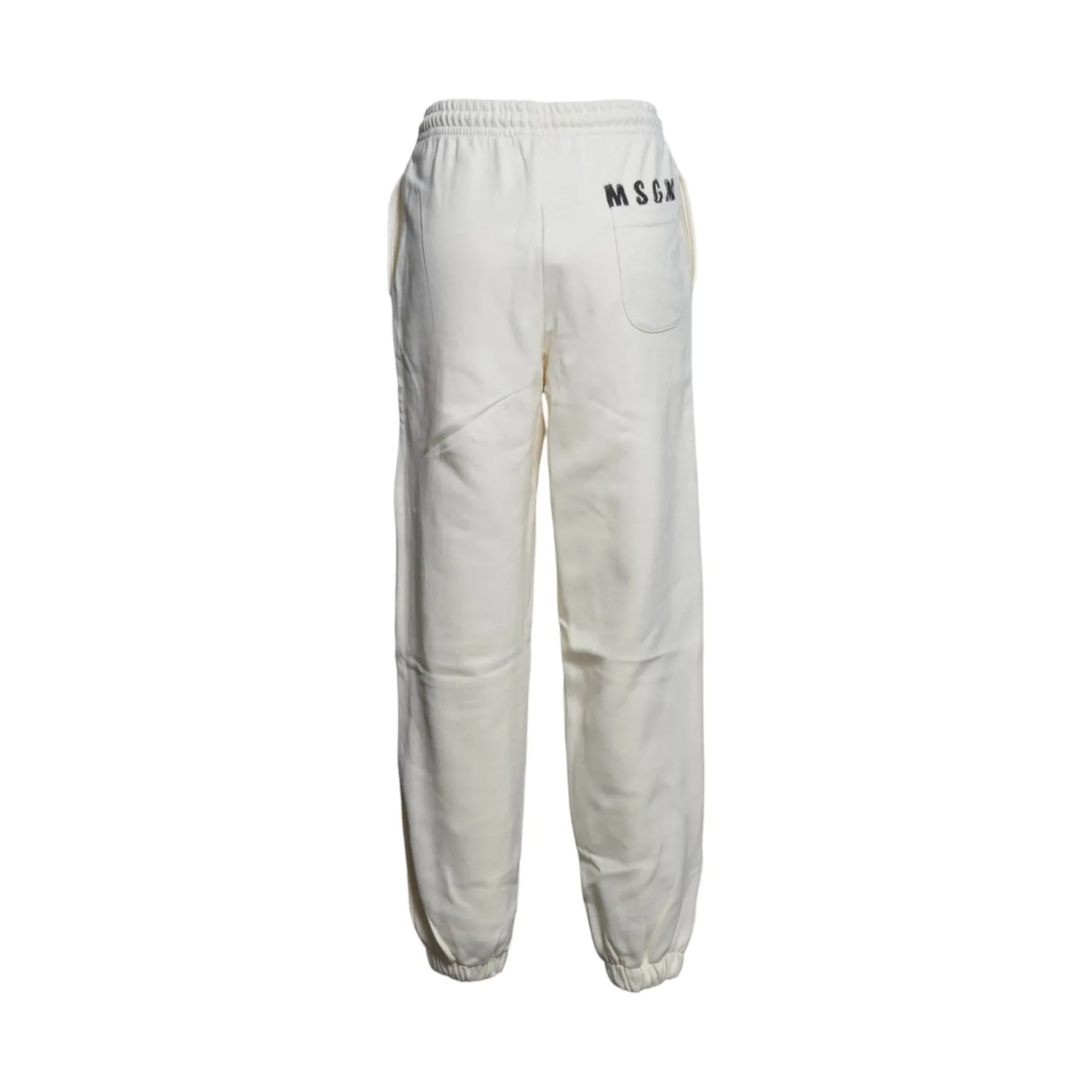 MSGM Junior F6MSJUFP016013 pantalone crema giallo