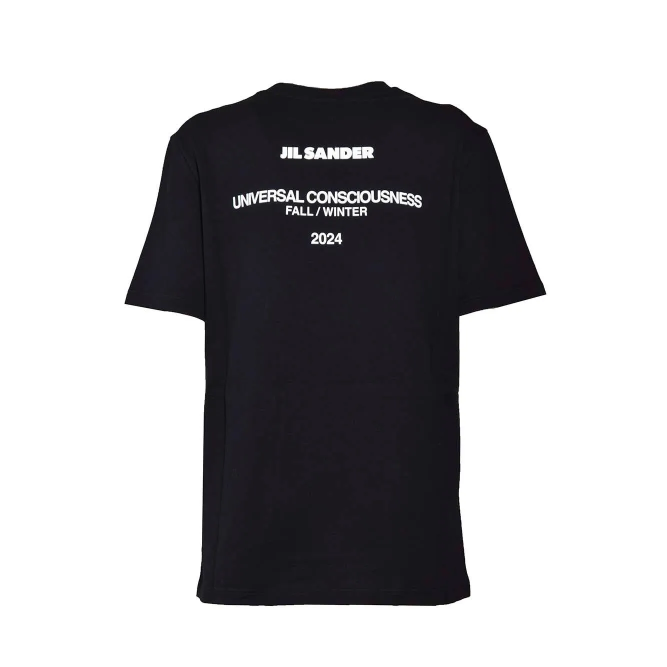 Jil Sander Universal J02GC0128J46219 t-shirt nera cotone