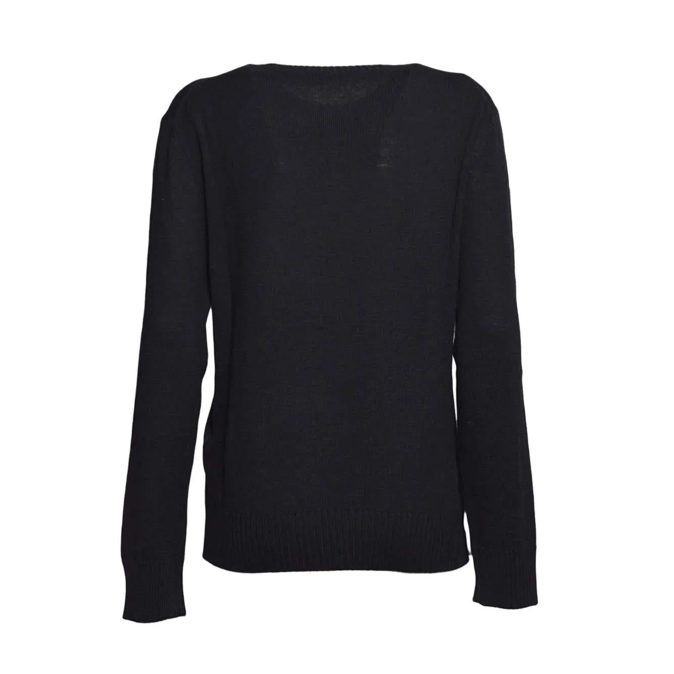 Jil Sander J40GP0181J14772 maglione nero donna
