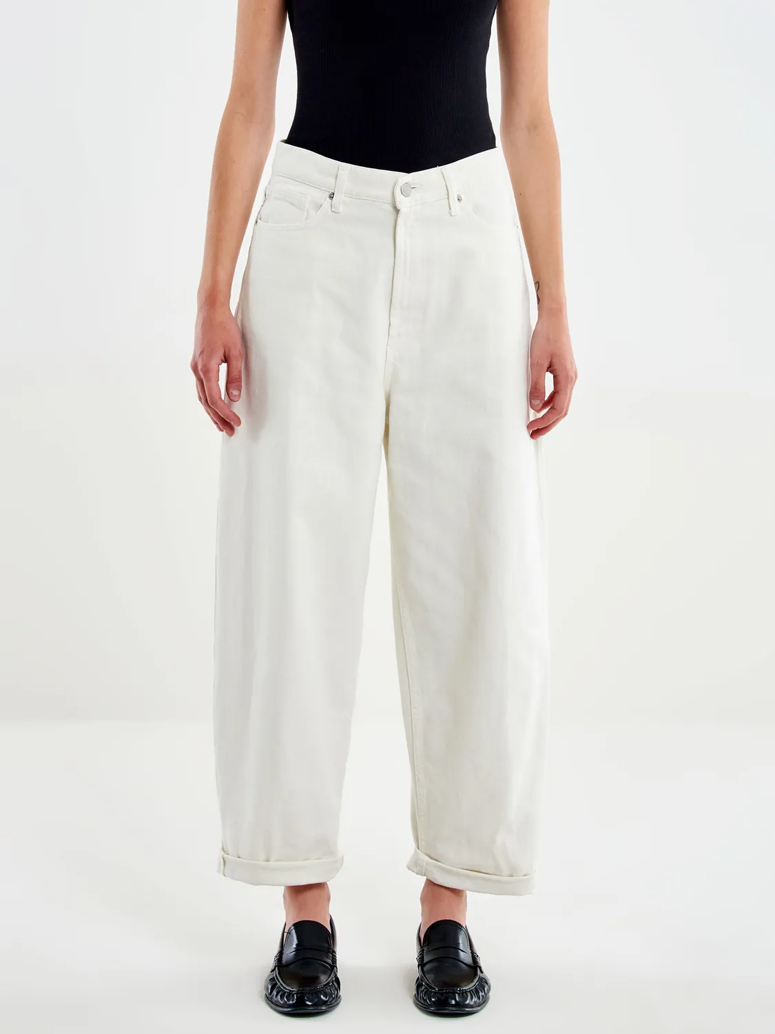 VICOLO Laila Relaxed jeans burro cotone