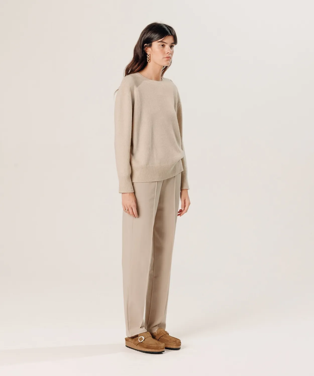 Rodier Maglione Cashmere Oversize Crema S-XL