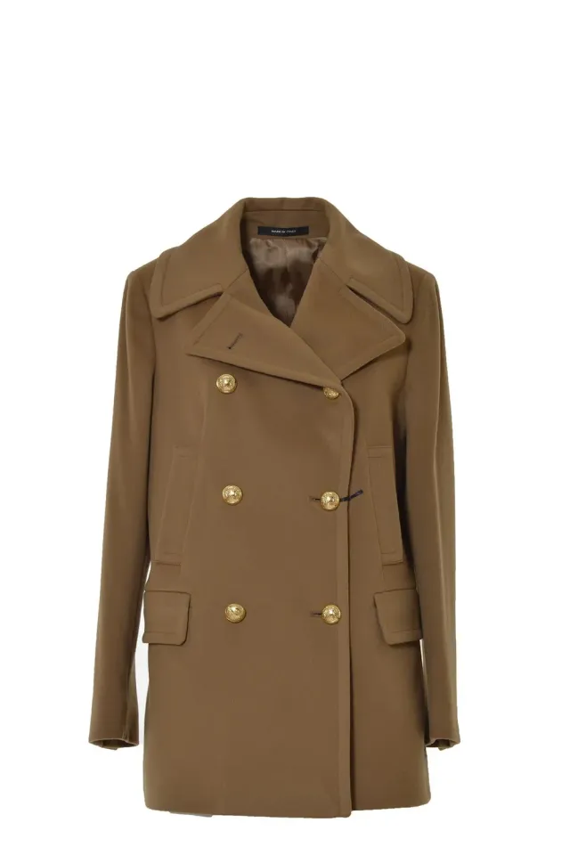 Tagliatore Blanche cappotto cammello cashmere 46