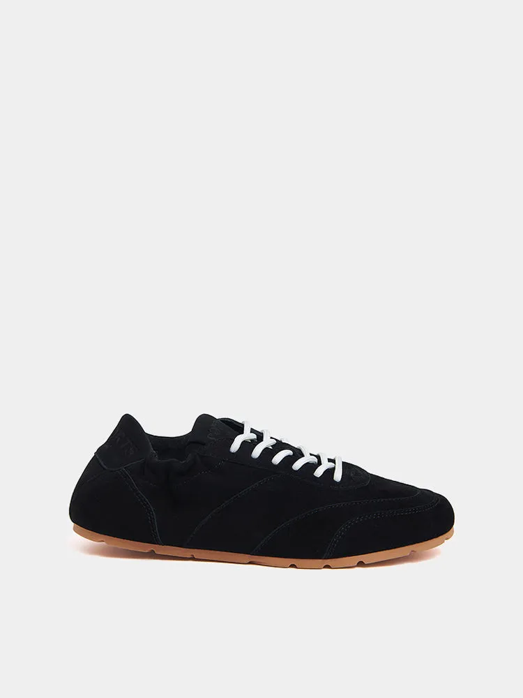 Ports sneakers basse nere in camoscio con suola gum