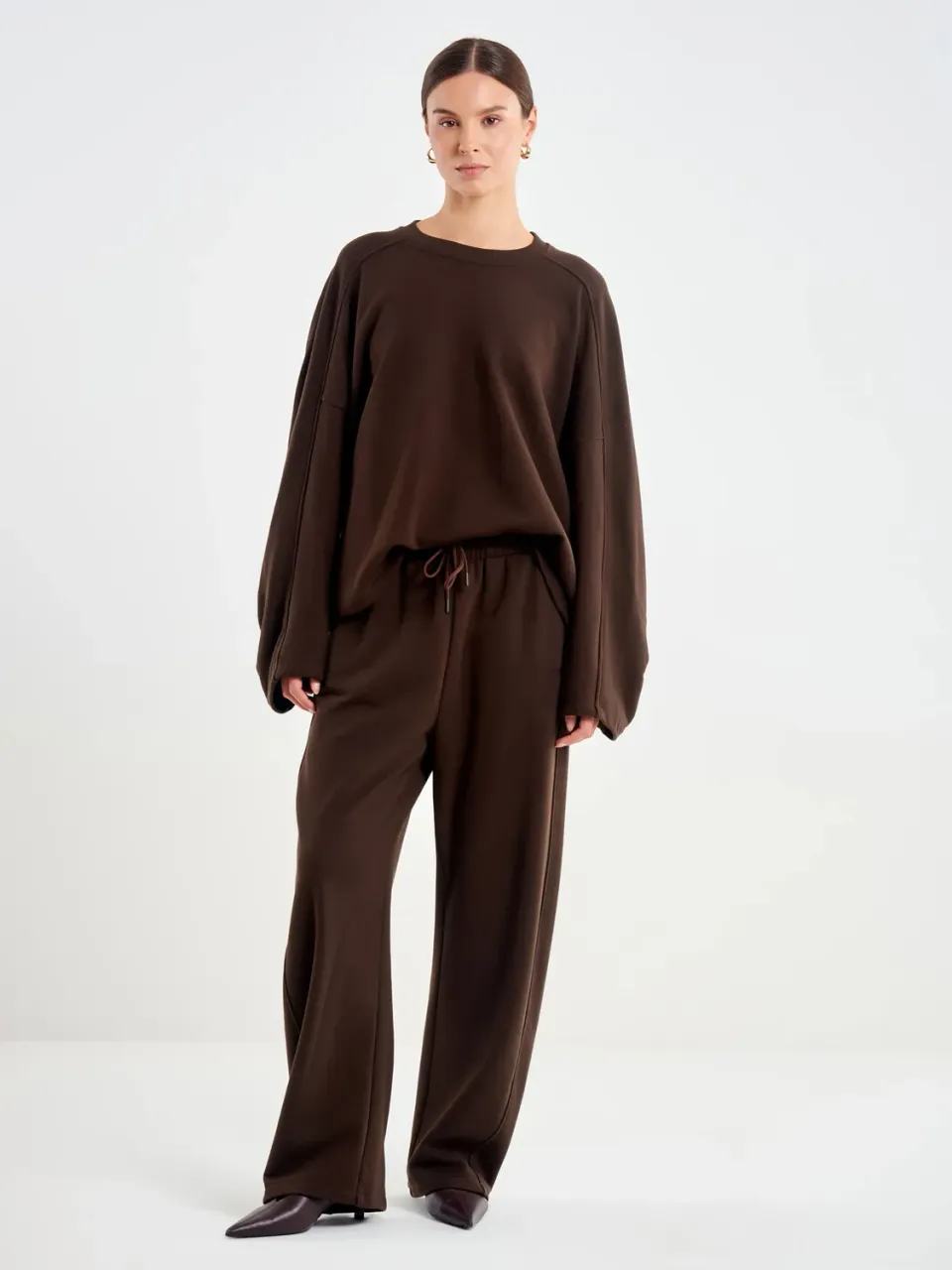 Vicolo Pantalone Felpa Banana Fondente Cotone Taglia L