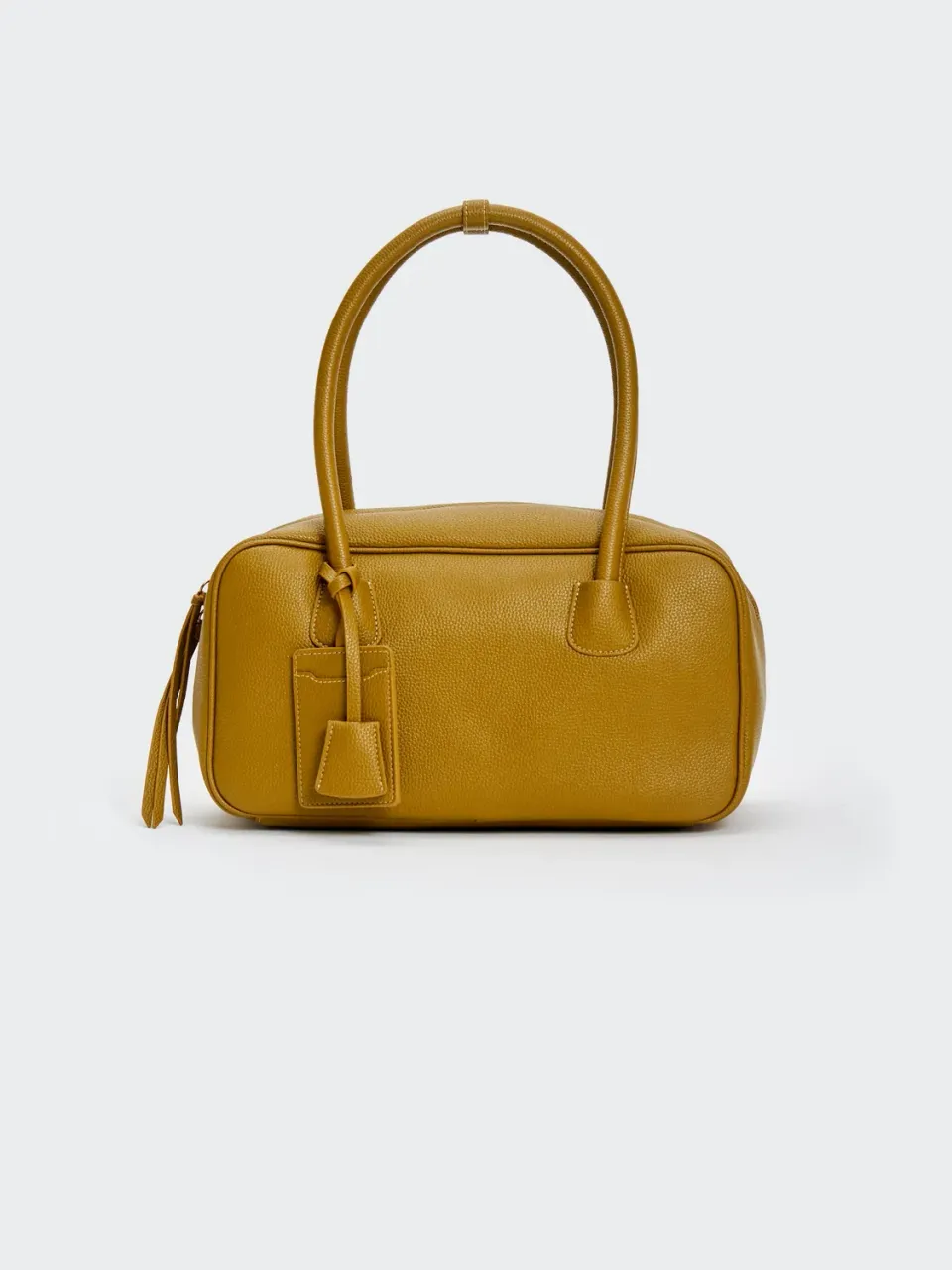 Vicolo Slide borsa a spalla verde olio bauletto maxi