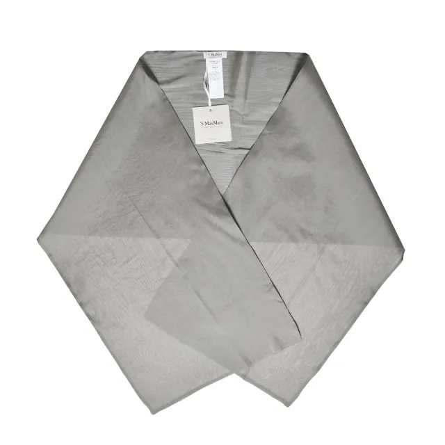 MaxMara Timeless Rose scialle grigio seta