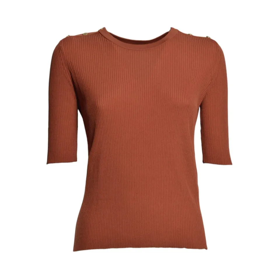 S Max Mara Riviera cardigan lana arancione