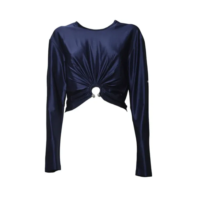 Rabanne 26PJTO180VI0267 Cardigan blu 36 viscosa elasticizzata