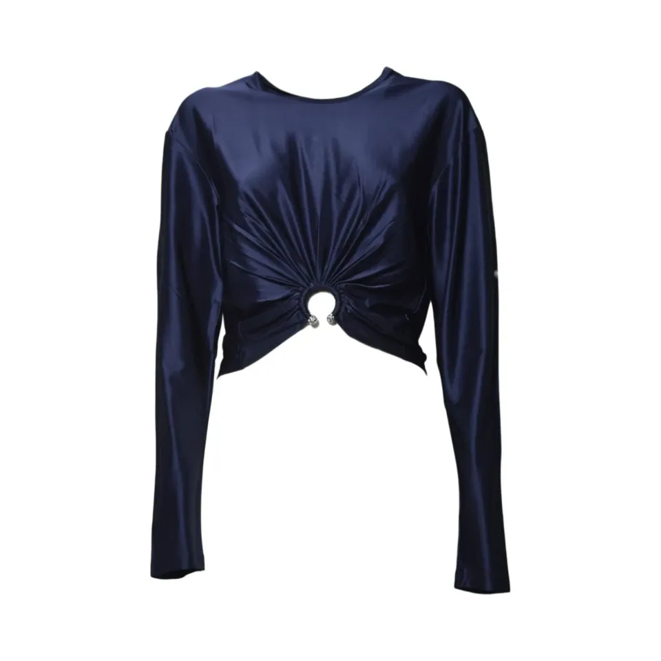 Rabanne 26PJTO180VI0267 Cardigan blu 36 viscosa elasticizzata