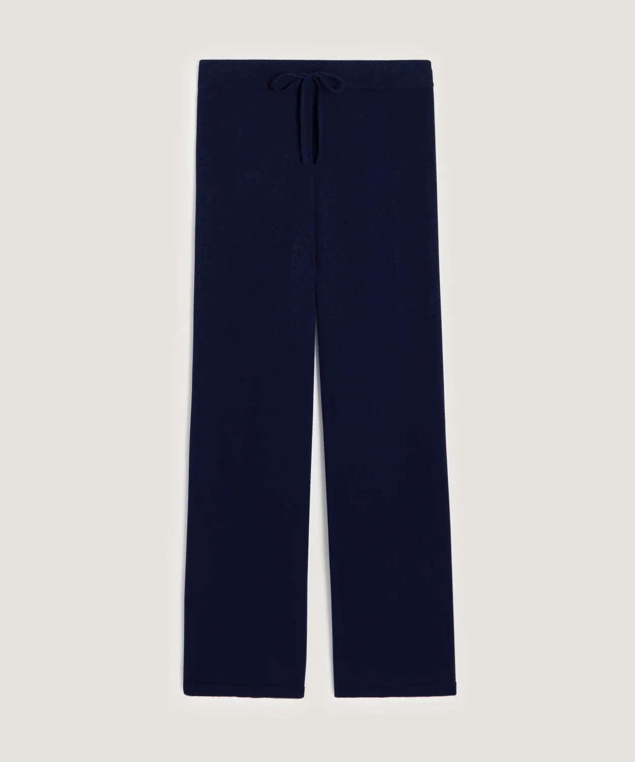 Rodier pantaloni larghi cashmere 100% blu navy