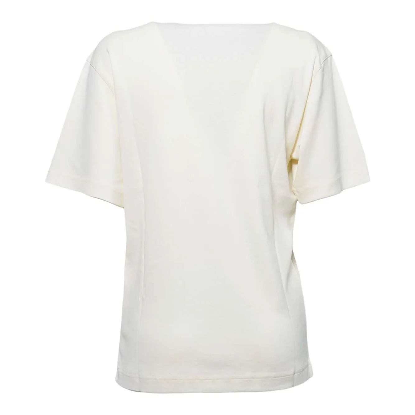 Lemaire TS0002LJ1016 t-shirt donna panna in cotone
