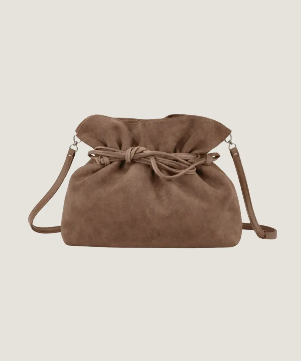 Rodier Charly borsa secchiello pelle agnello tortora