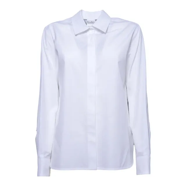 MaxMara Maroso camicia bianca cotone donna