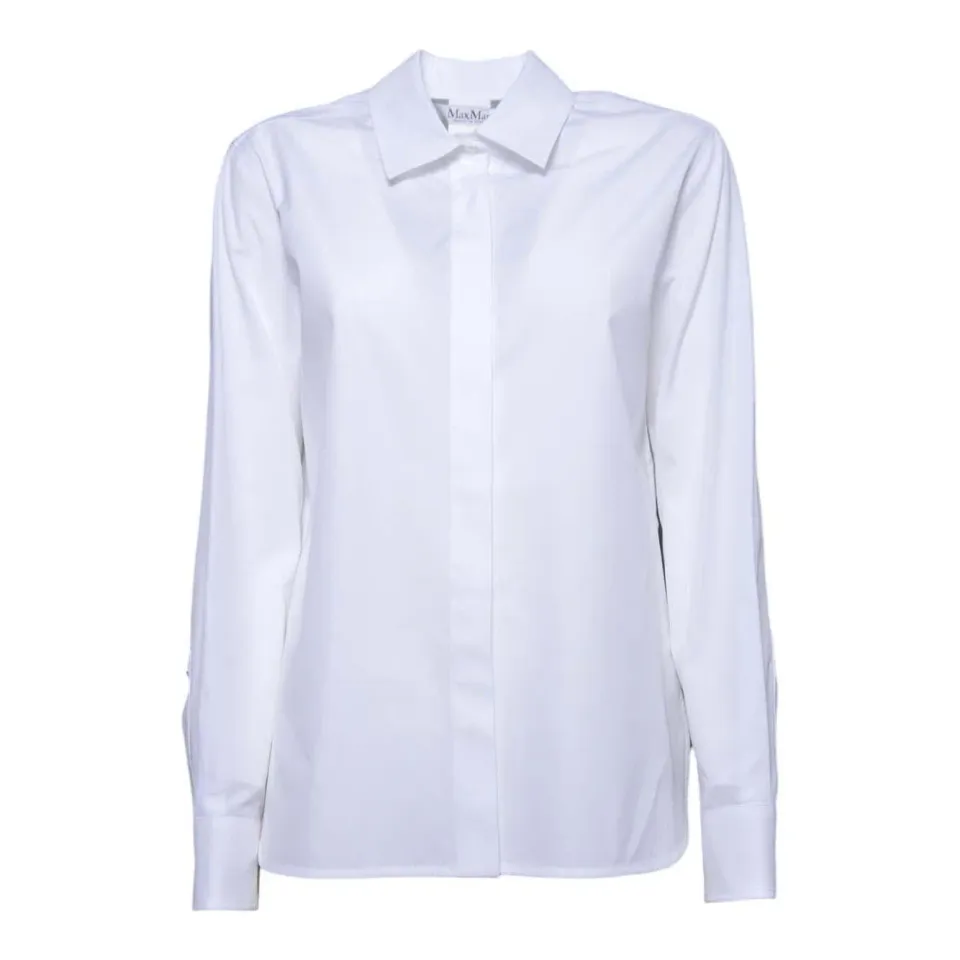 MaxMara Maroso camicia bianca cotone donna