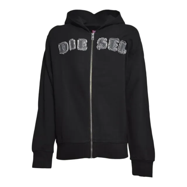 Diesel Junior Sjeanshood Over J029860GEAD felpa nera cotone