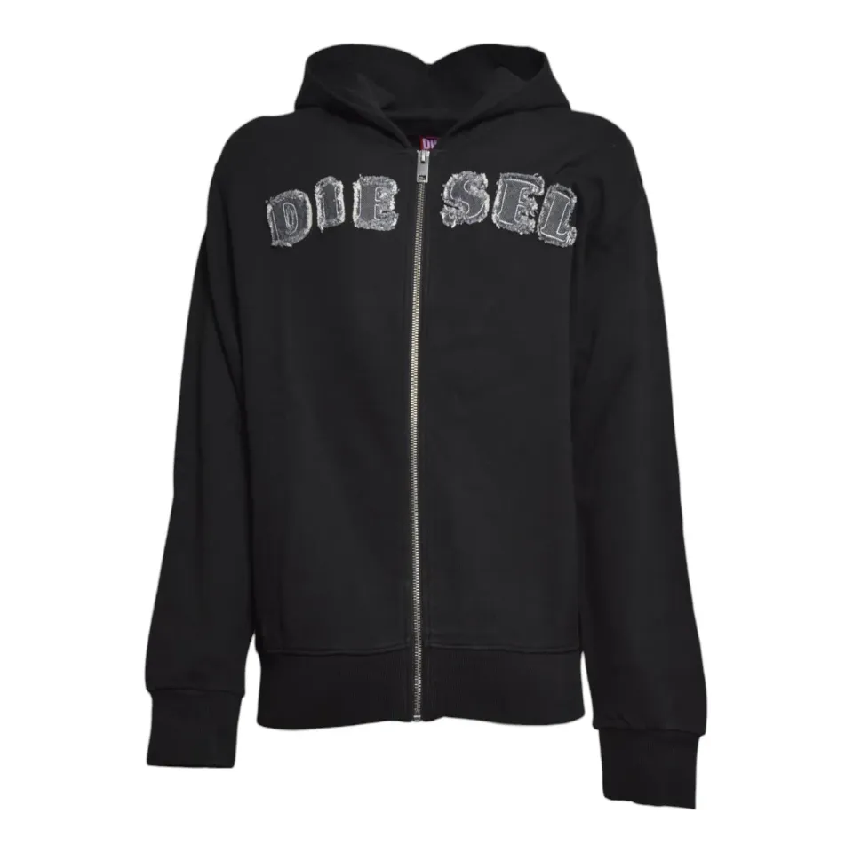 Diesel Junior Sjeanshood Over J029860GEAD felpa nera cotone