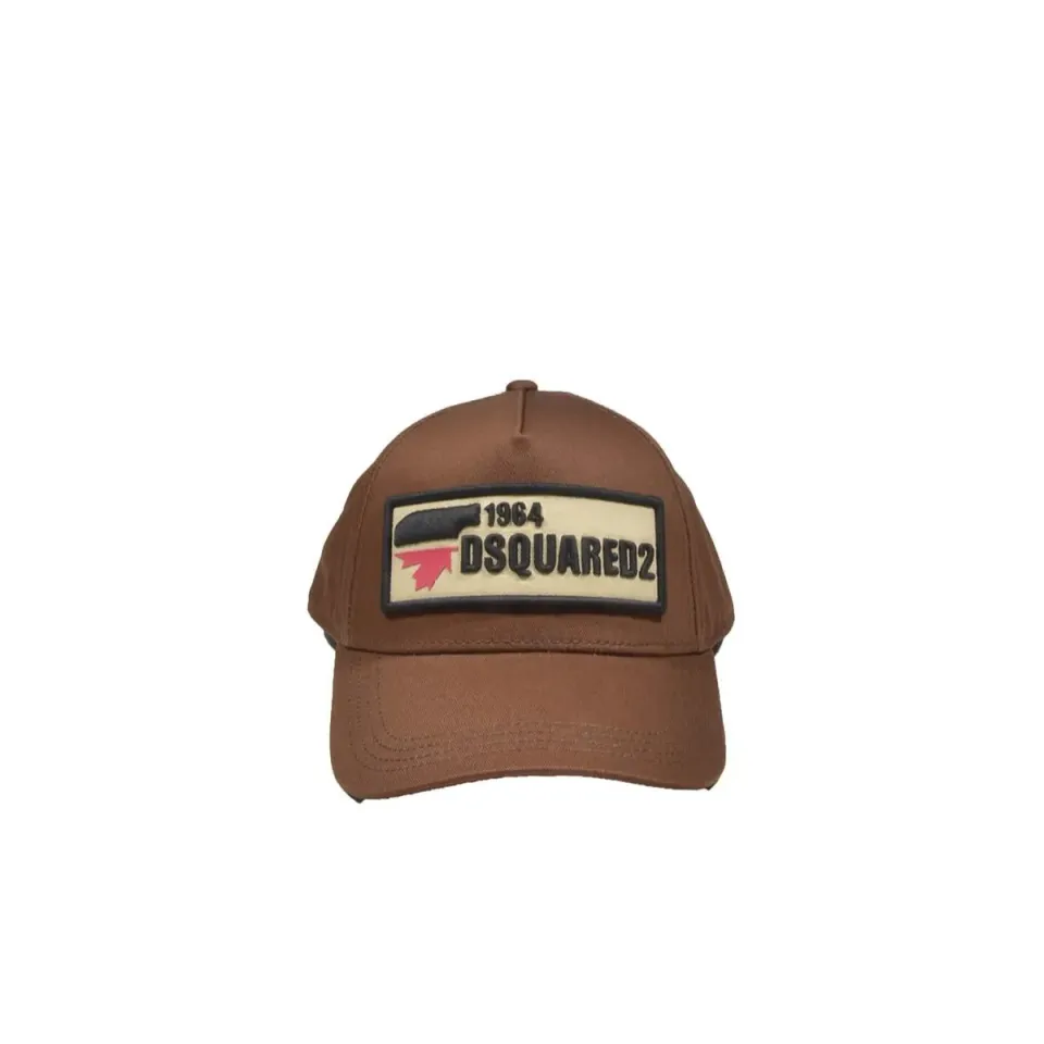 Dsquared2 Junior D2 1964 cappello marrone cotone