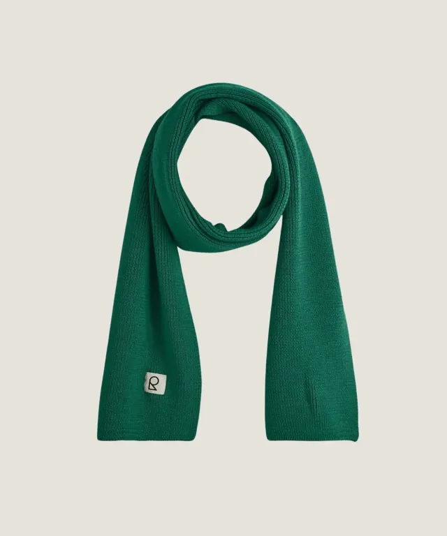 Rodier sciarpa lana merino verde bottiglia 180 cm