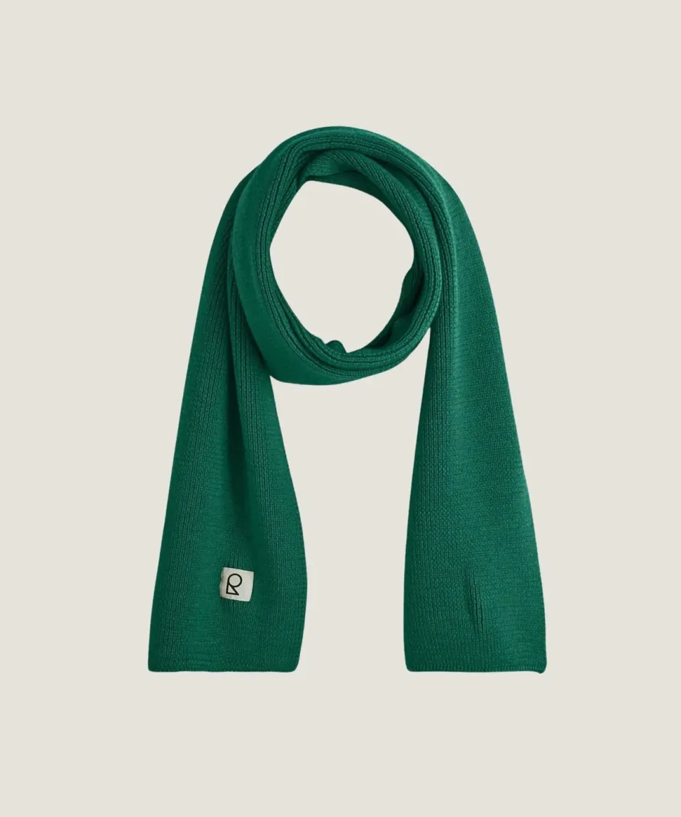 Rodier sciarpa lana merino verde bottiglia 180 cm