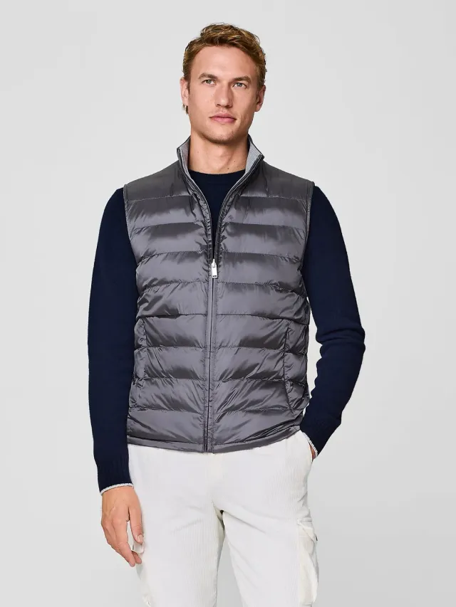 Paul Taylor reversibile smanicato ultralight grigio