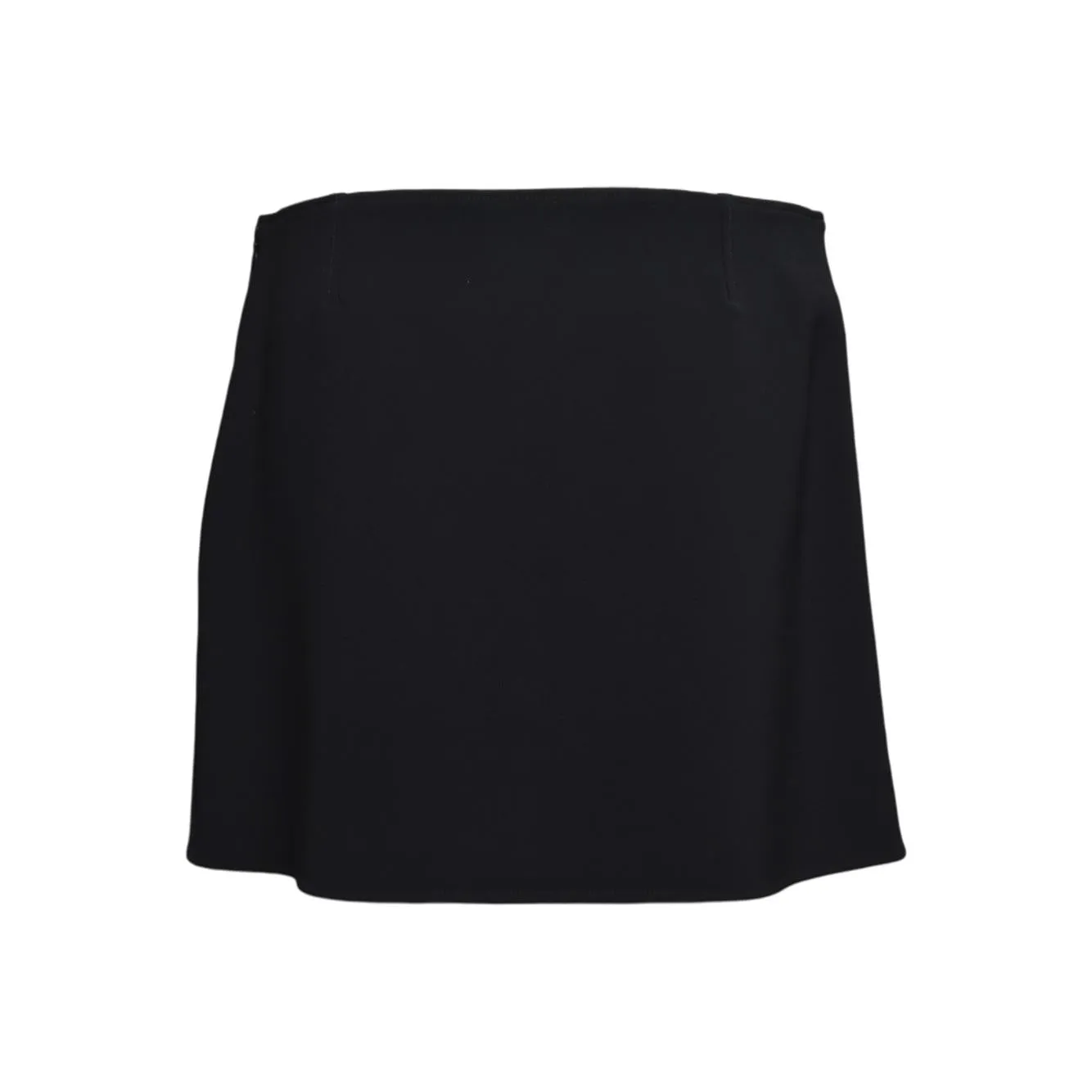Courreges 126CJU330PL0159 minigonna nera bottoni