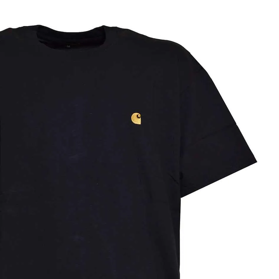 Carhartt Wip Chase I026391 t-shirt uomo nera oro