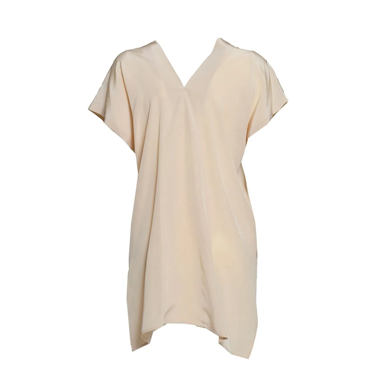 Aspesi 5639B753 top seta rosa cipria scollo a V
