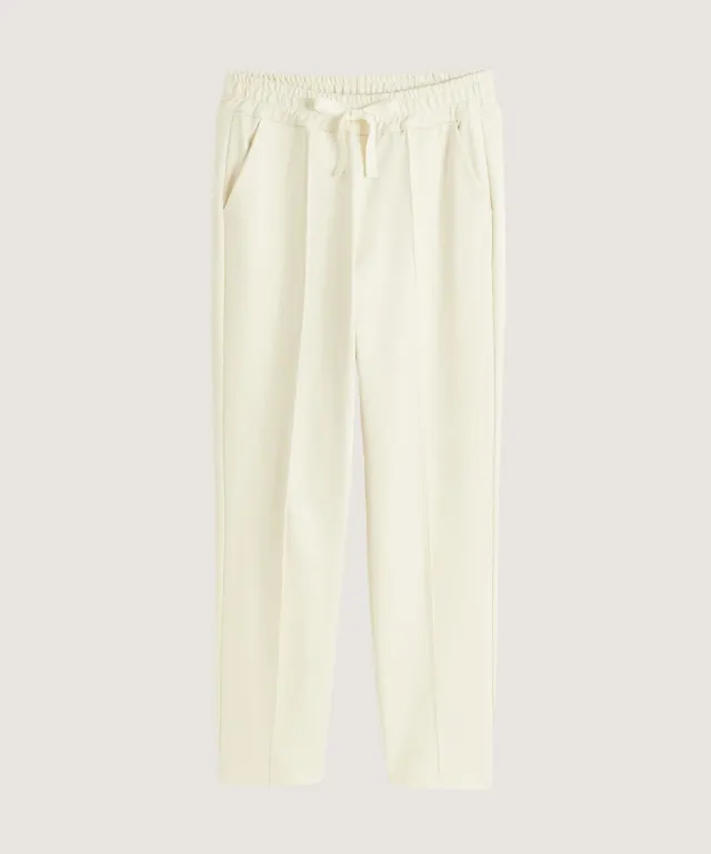 Rodier Milano Pantaloni Jogging Bianco Ecru viscosa
