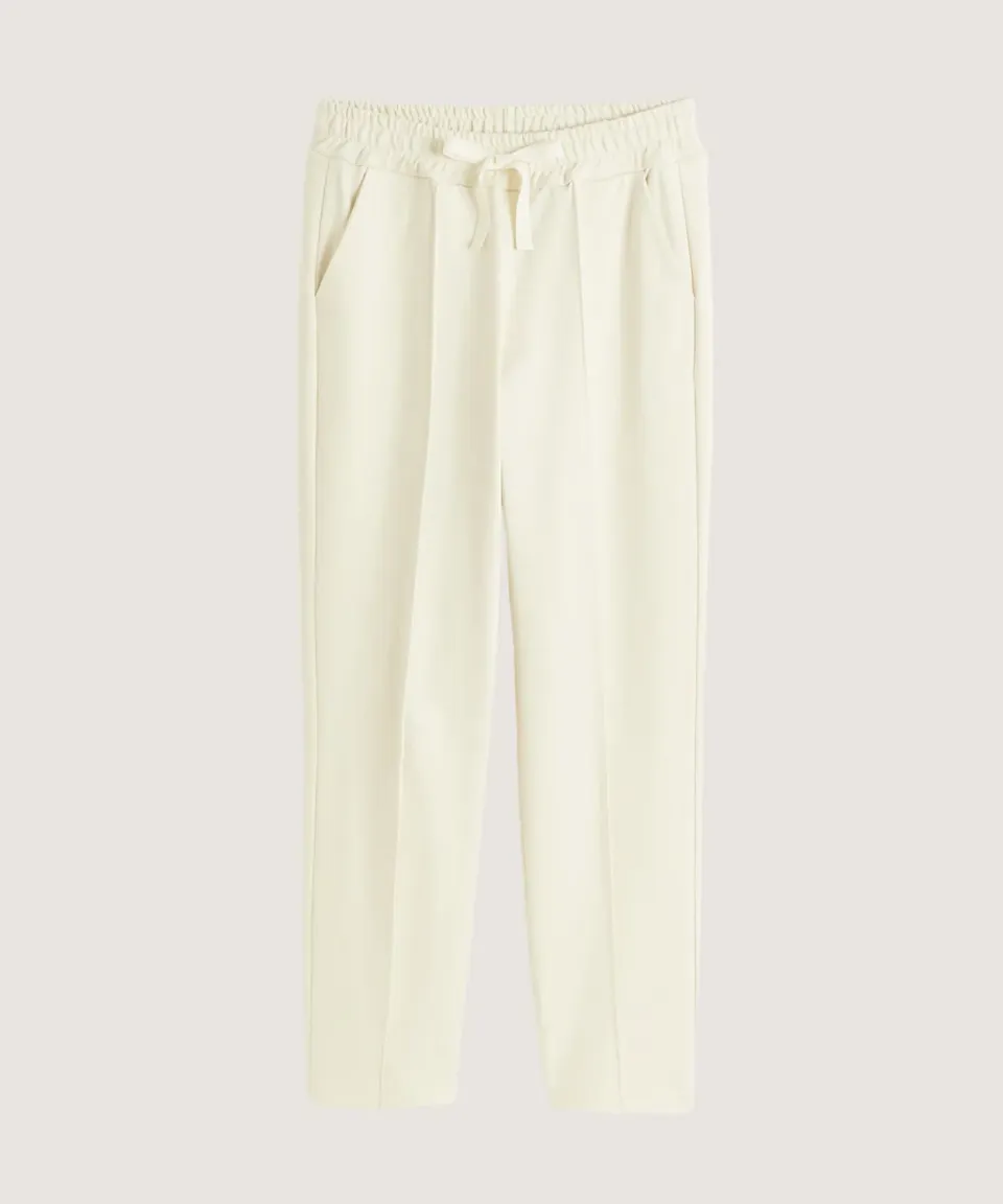 Rodier Milano Pantaloni Jogging Bianco Ecru viscosa