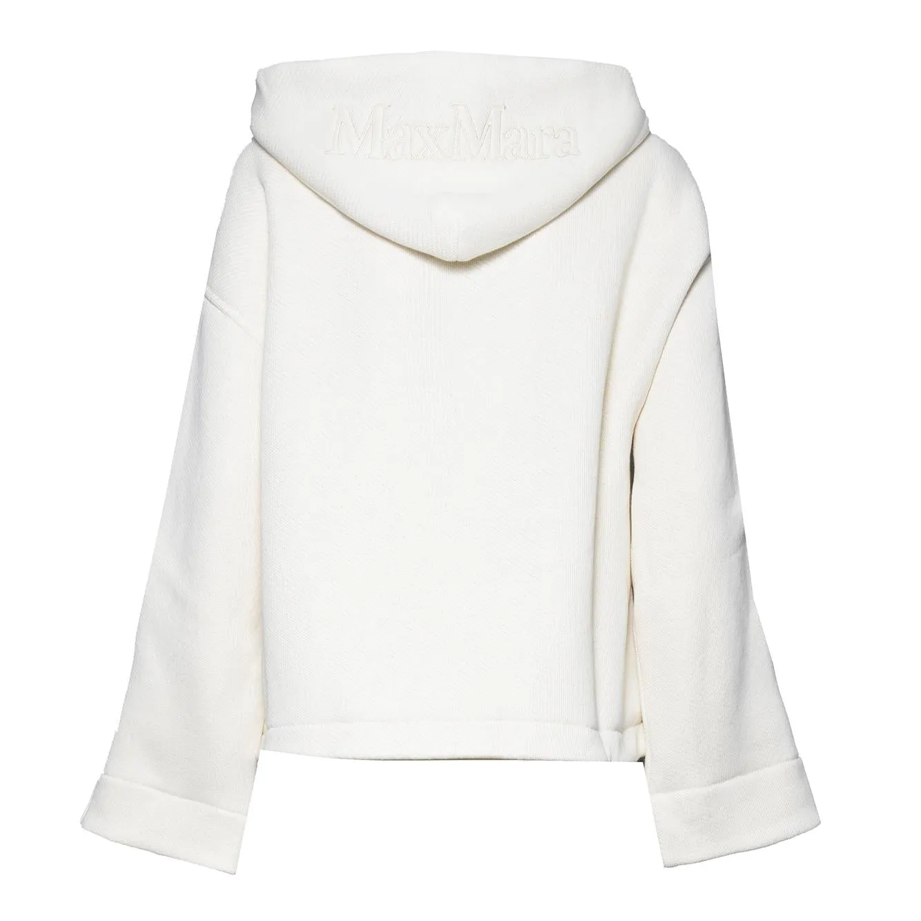 Max Mara Pure Pere felpa cotone panna S M L