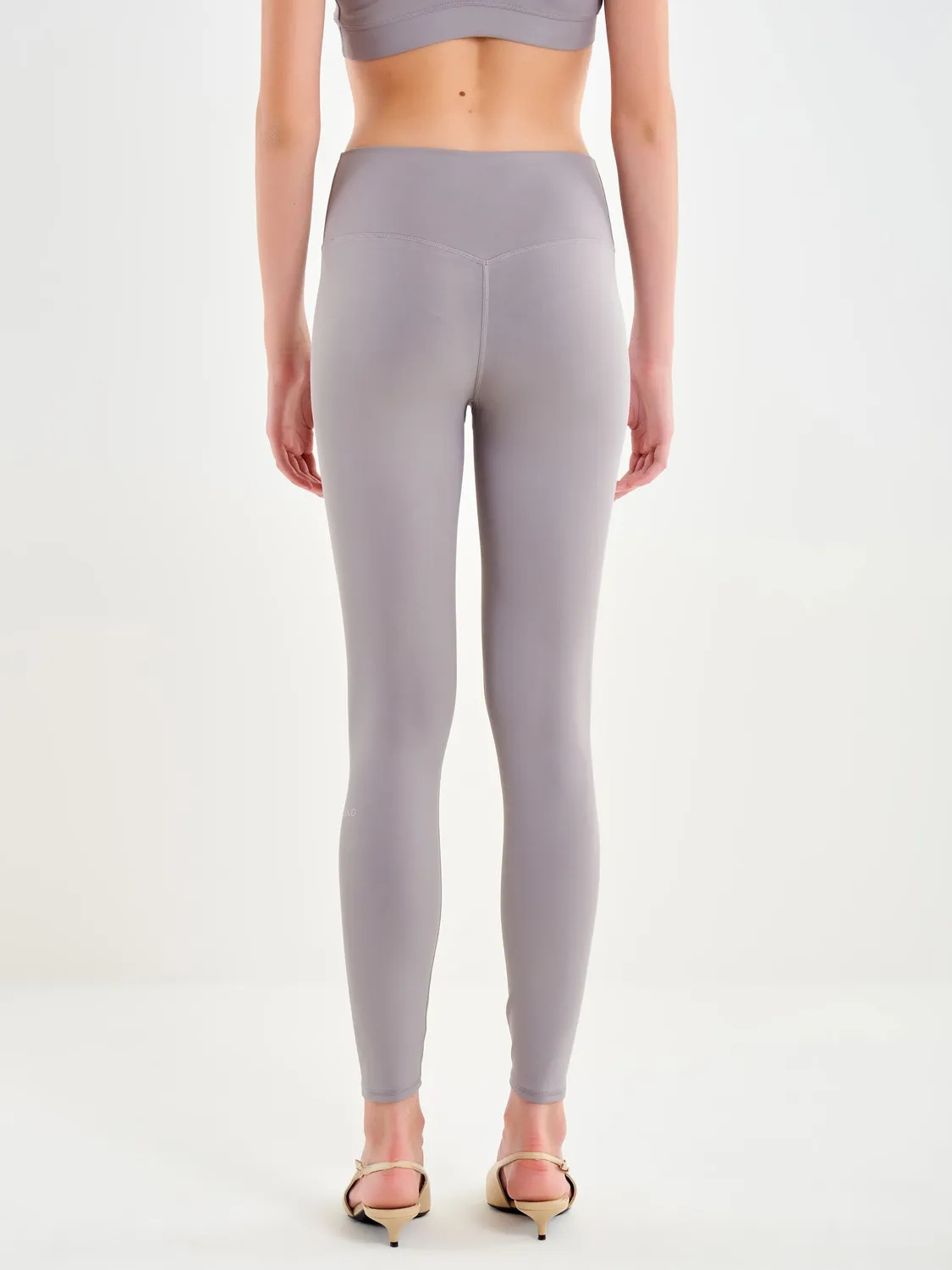Vicolo Leggings Tessuto Tecnico leggings alluminio S