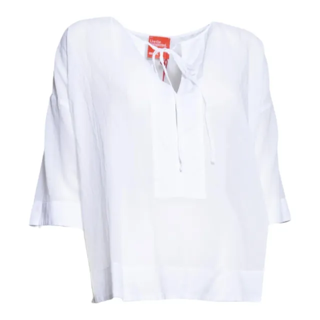 Merci CAM037 blusa bianca in cotone